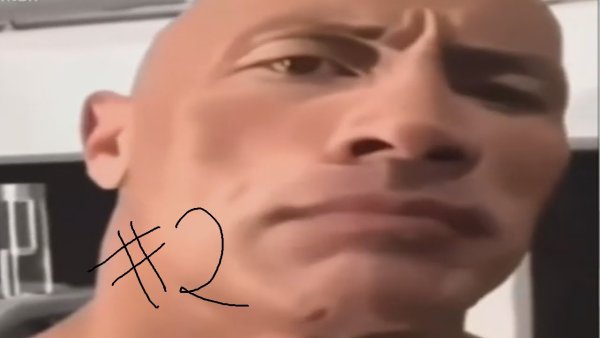 Дуэйн Джонсон бровь