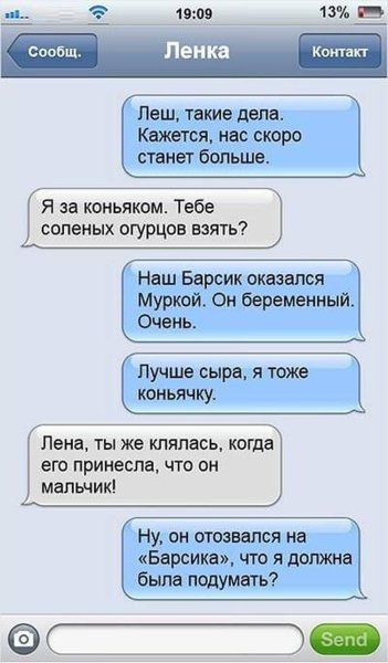 Прикольные переписки с девушкой
