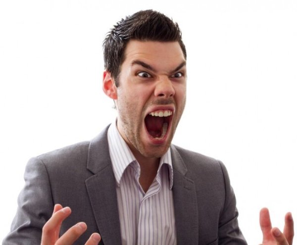 Мужчина в гневе