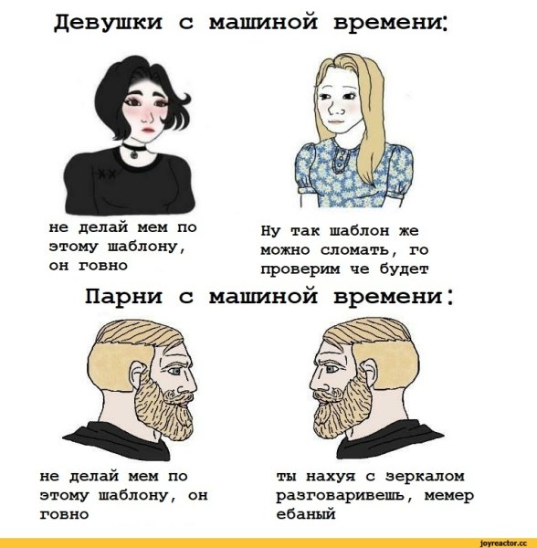 Мем с бородатым мужиком и девушками