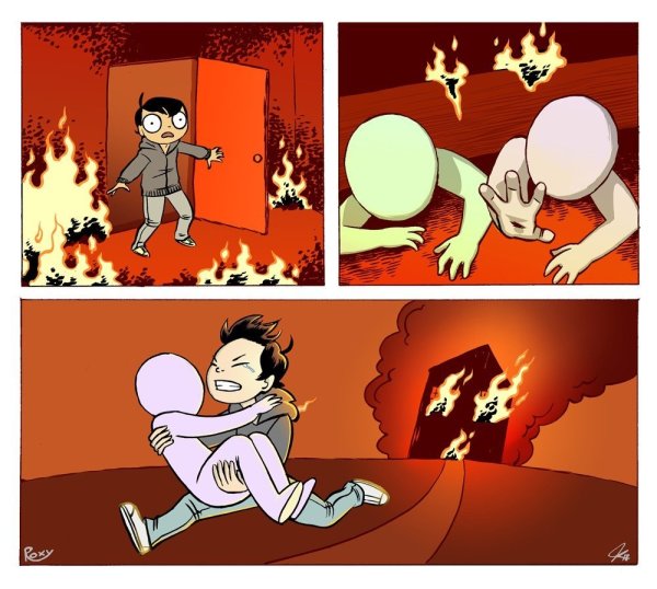 Горящий человек