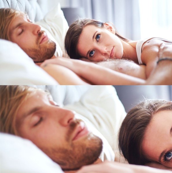 Мужчина и женщина в постели Мем