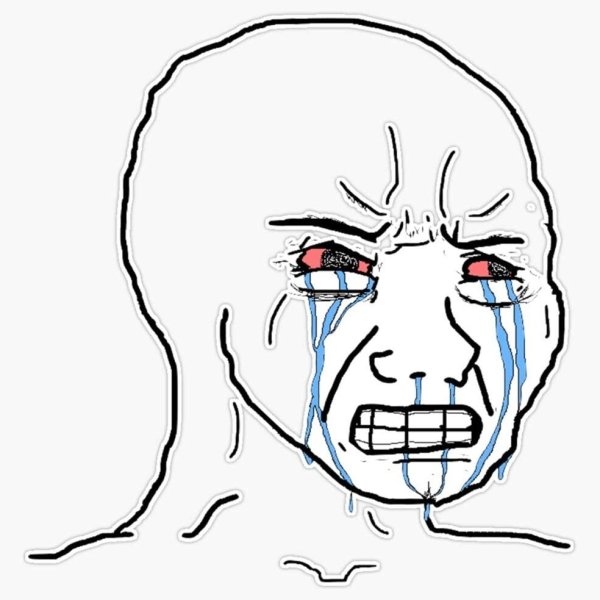 Wojak плачет маска