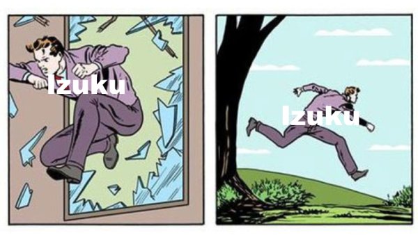 Мужик убегает Мем