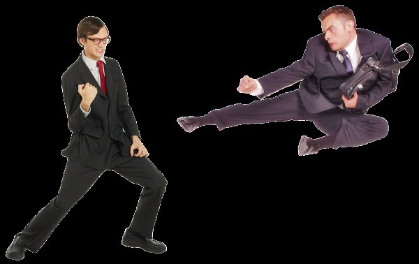 Бизнесмены дерутся