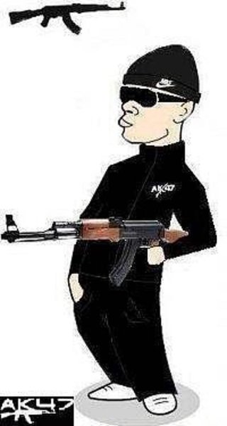 Адидас с калашом