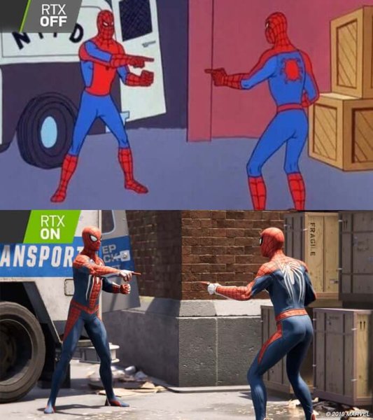 Мем с человеком пауком показывающим