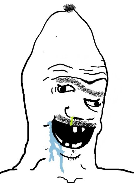 Тупой чел нарисованный