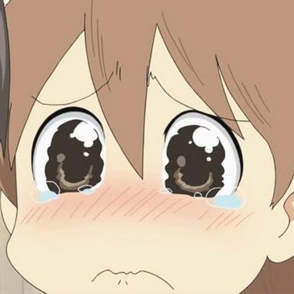 Грустное лицо аниме