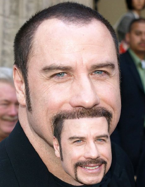 Мужчина с большим подбородком