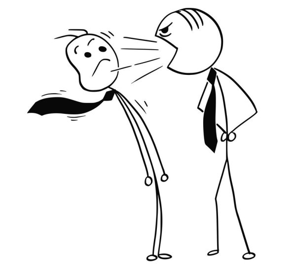 Кричащий рисованный человек