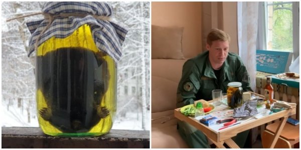 Крот в банке Мем