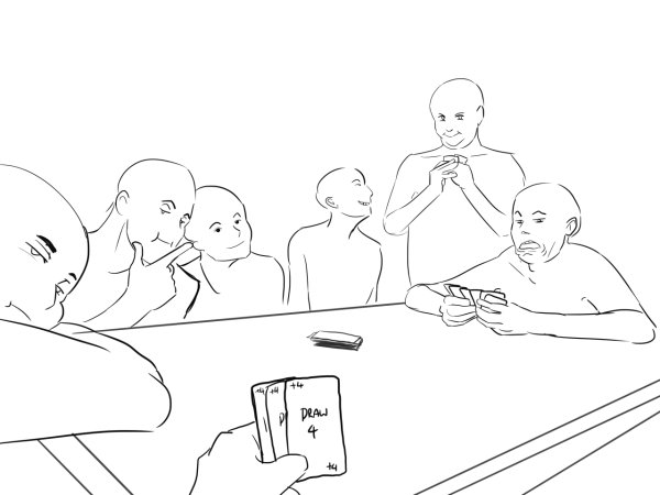 Манекены для рисования за столом