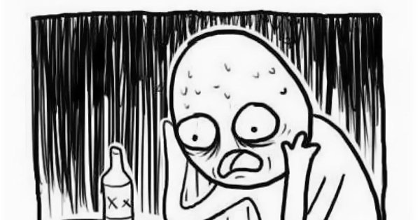 Человек держится затголову Мем