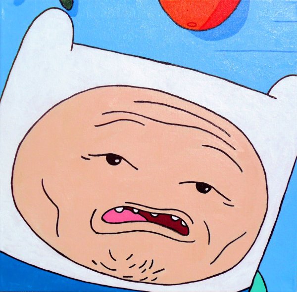 Adventure time Финн лицо
