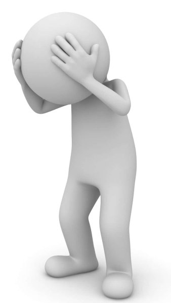 Расстроенный человечек