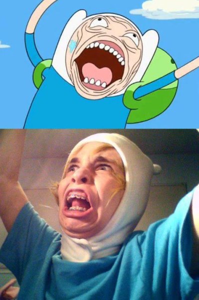 Угарные лица из времени приключений