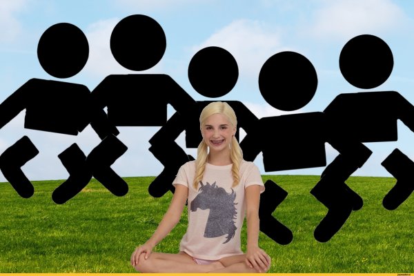 Девушка и 5 чёрных