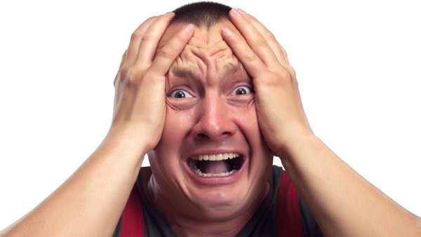 Напуганное лицо