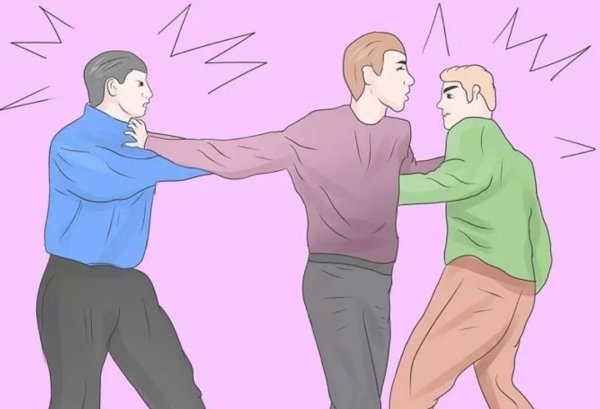 Конфликт иллюстрация