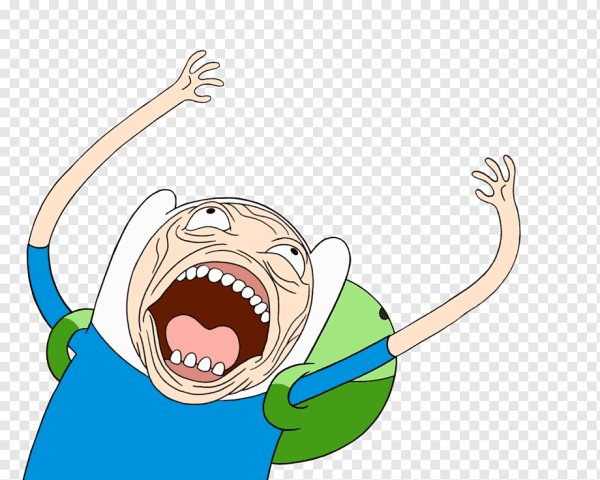 Стикер кричит