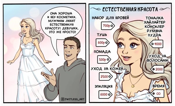 Комикс естественная красота