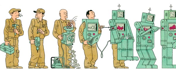 Роботы вытесняют людей