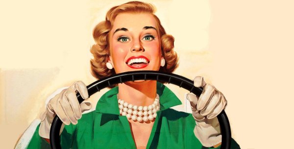 Женщина за рулем