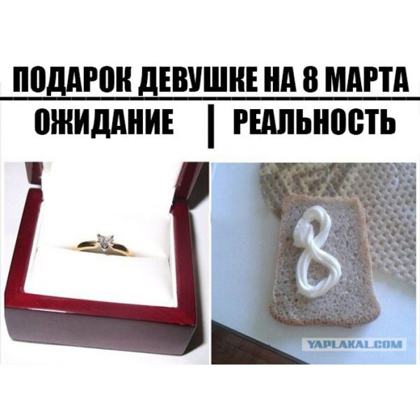 Смешные подарки на 8 марта