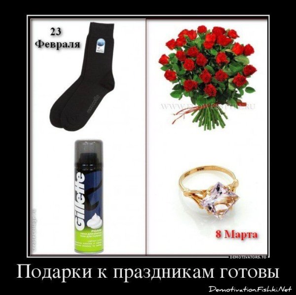 Подарок на 8 марта юмор