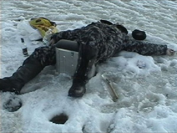 Зимняя рыбалка приколы