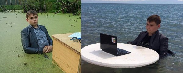 Игорь Назаров фотосессия в болоте