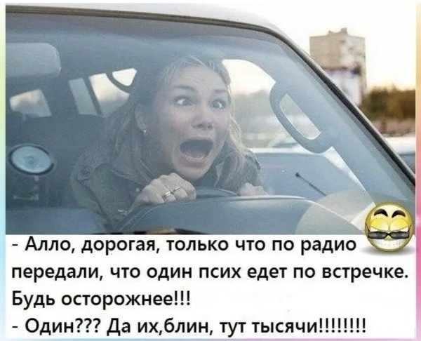 Анекдоты про женщин за рулем