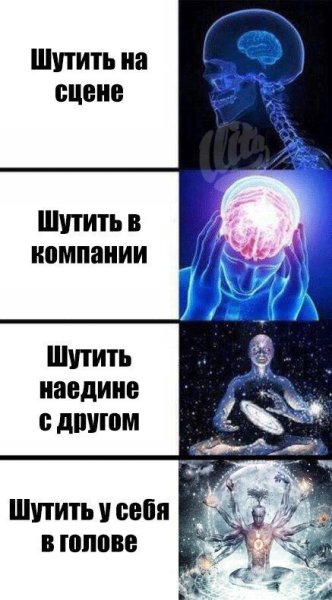Светящийся мозг Мем