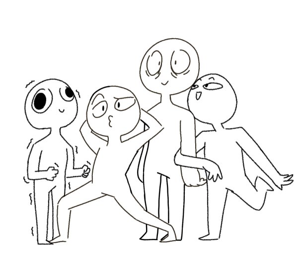 Смешные базы для рисования людей