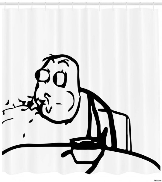 Человек выплёвывает чай Мем