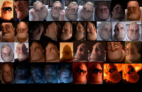 Эмоции персонажей Пиксар