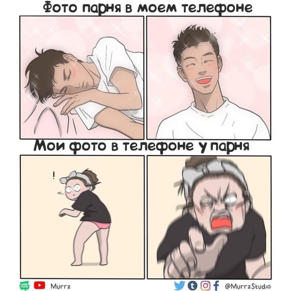 Смешные комиксы про парней