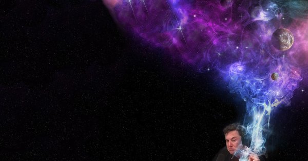 Илон Маск курит Мем