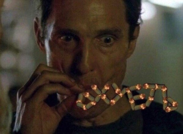 Макконахи с сигаретой Мем