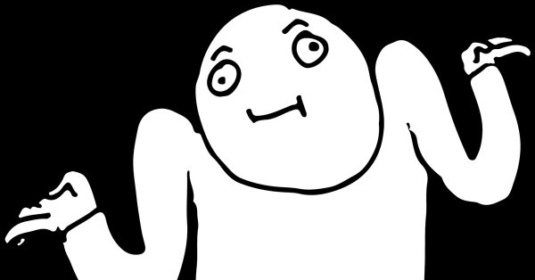 Смайлик пожимающий плечами