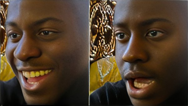 С темнокожим парнем в темноте