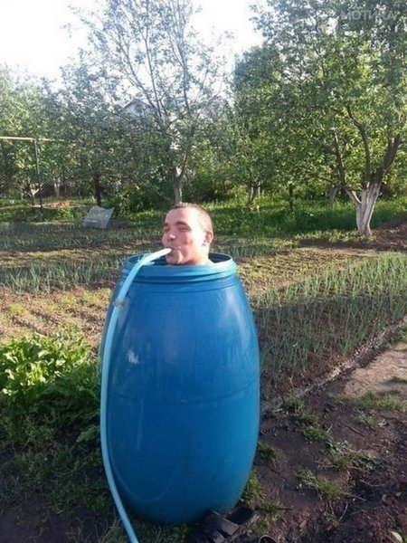 Мужик в бочке