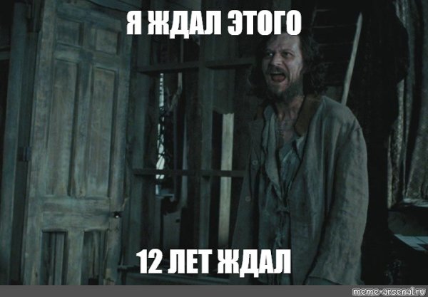 Мем Сириус Блэк 12 лет ждал