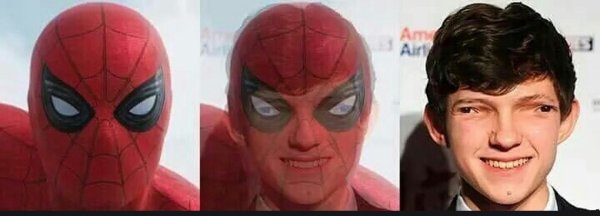 Том Холланд в маске