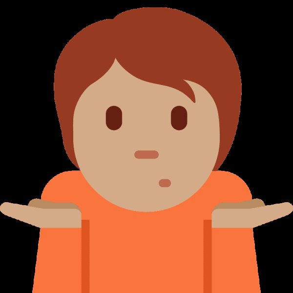 Смайлик пожимание плечами