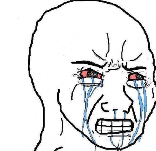 Плачущее лицо Мем