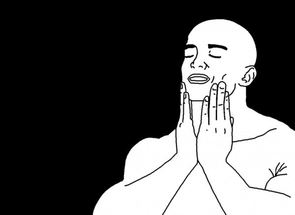 Мем ладони к щекам