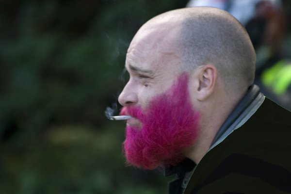 Лысый с бородой