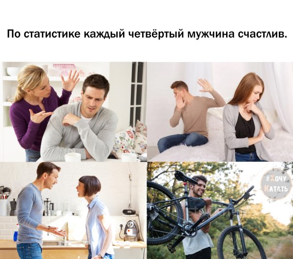Каждый четвертый мужчина счастлив